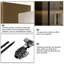 78 po H 78,74 po x l 110,24 po, luxueux classeur autoportant, bibliothèque de bureau de direction, armoire de rangement avec lumières DEL-129892776