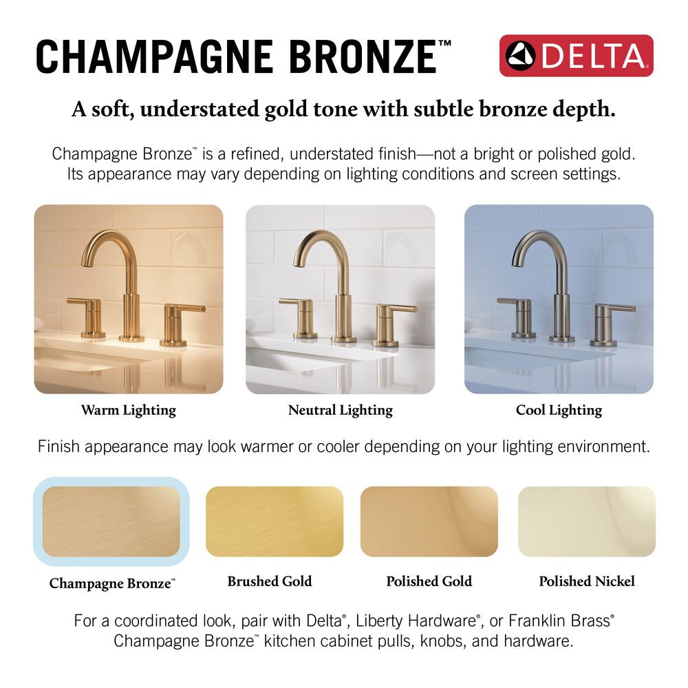 Linden™ Round Closed Towel Ring, Brilliance Champagne Bronze