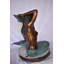 Fontaine de bronze Atkin sirène assise tenant une coquille de bronze, taille nue: 28 po x 25 po x H 28 po-1985027873