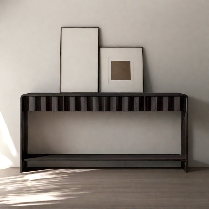 Console rustique, Noir