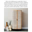 Nordic Solid Wood Rattan Woven Wardrobe
