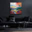 Art mural épique «Crimson Sky» par Silvia Vassileva, 36 po x 36 po
