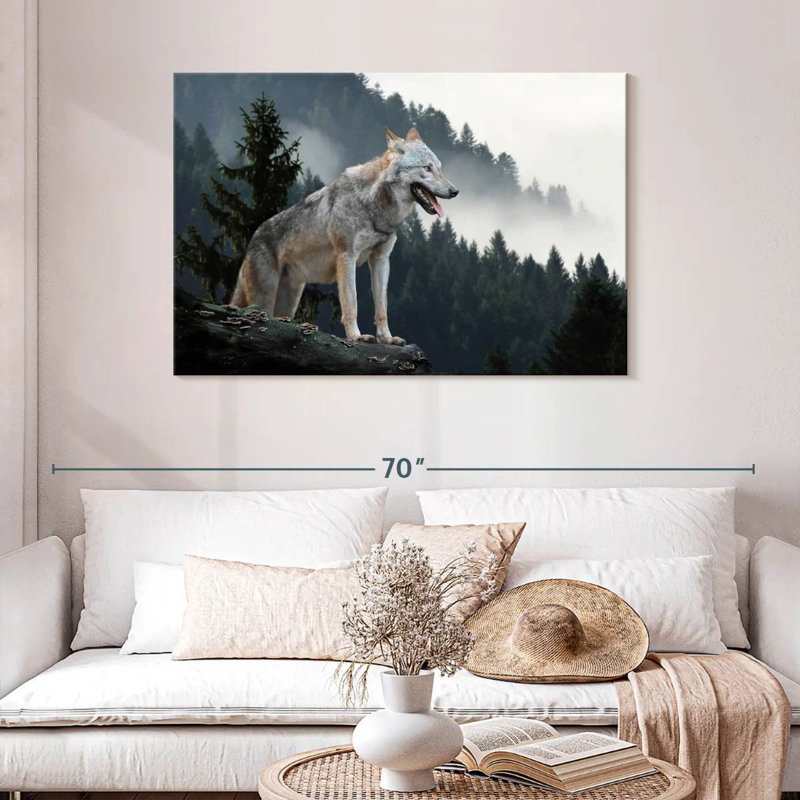 Brampt Timber Wolf, 30" H x 45" W