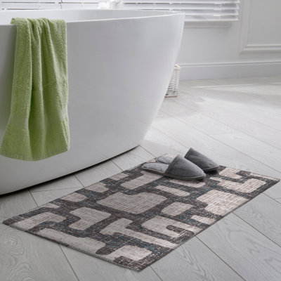 Chenille Washable Abstract Rug