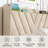 Tufted Velvet Upholstered Bed with Charging Station & Storage Shelf (Beige, Full Size)-518974239-518270470