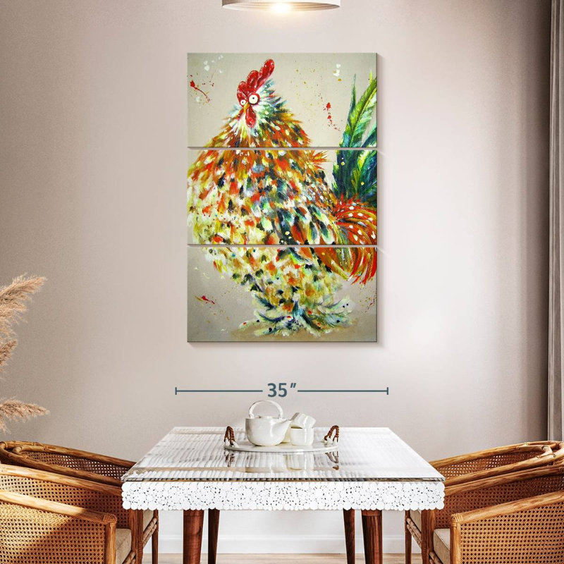 Brampt Elvis Rooster, 50" H x 32" W