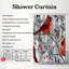 Snowy Cardinals - Premium Shower Curtain-832418818