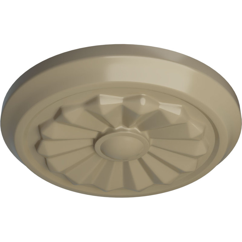 Médaillon de plafond Endurathane Olivia, 7 7/8 po x P 1 1/8 po (convient aux auvents jusqu'à 3 1/2 po), Désert de Gobi