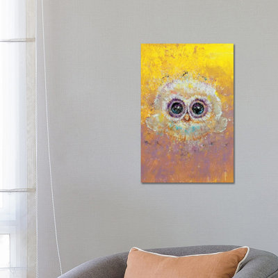 Hoot 1 Piece Wrapped Canvas Painting
