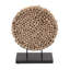 Sculpture en bois de teck brun Hosaam