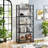 62'' H 5-Tier Etagere Bookcase With Metal Frame-1777499385