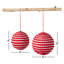 Ensemble d'ornement boule de pompon 2 pièces