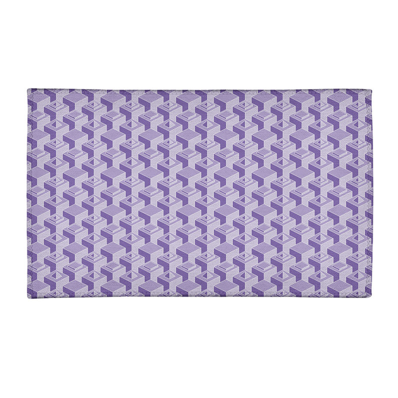 Tapis mauve/gris skyscrapers classic, Rectangle 4 pi x 6 pi