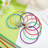 16Pcs Bag Tag Loops Wire Keychain Cable Cable Key Ring Luggage Tag Loops Keychain Loop