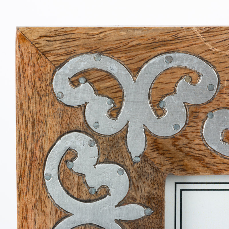 Mango Wood with Metal Inlay Heritage Frame.