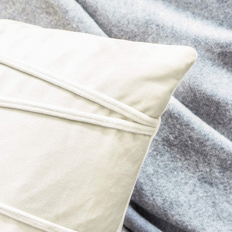 Housse de coussin Chevron, Crème, 20 po x 20 po