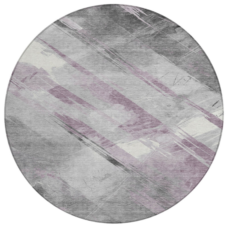 Tapis d'intérieur / extérieur mauve Marisse , 8 pi x 8 pi