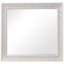 Miroir rectangulaire traditionnel encadré en bois Lella White, 112 cm (L) x 102 cm (H)