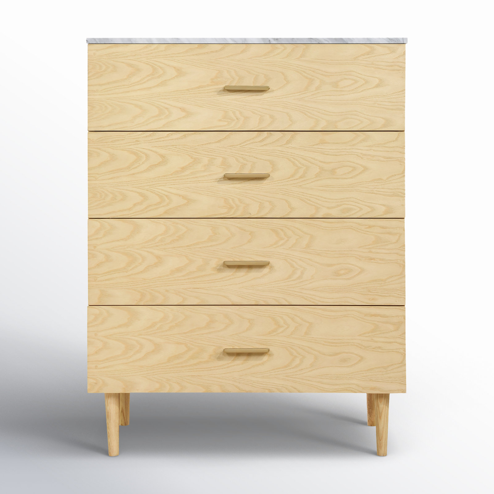 Dondi 4 Drawer 36" W Chest, Natural Ash