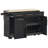 59" Wide Rolling Kitchen Island with Solid Wood Drop Leaf, Built-in Outlets & Pull-Out Trash Can Cabinet-424344587