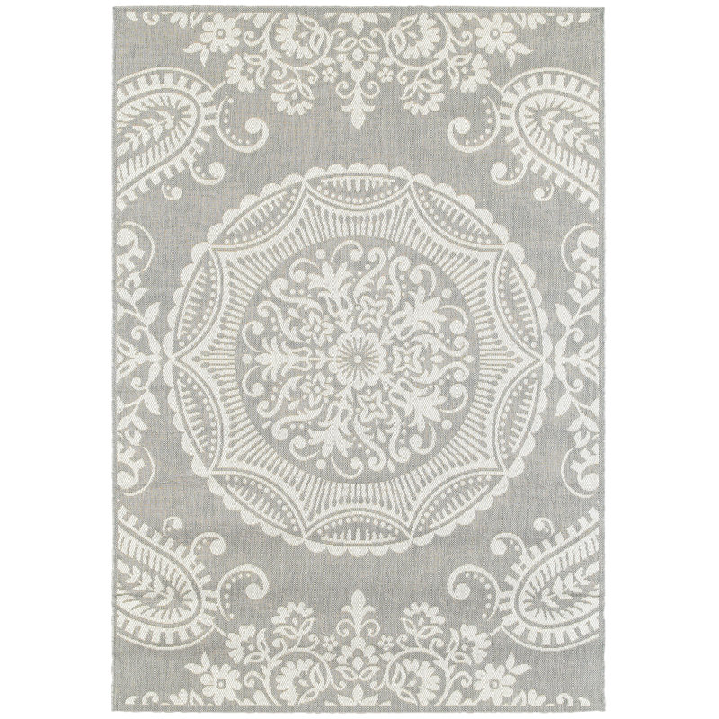 Tapis d'intérieur tissé à la machine Candace, Rectangulaire 8 pi x 10 pi