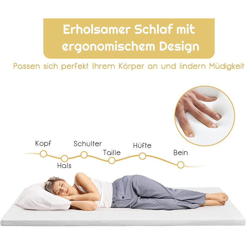 5cm Cotton Mattress Topper, European Double (140 x 200cm)