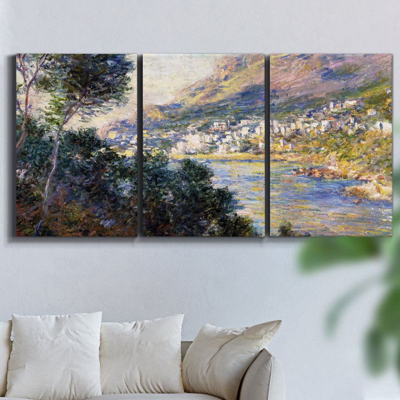 " Stacked Landscape II " 3 - Pieces, 27" H x 54" W x 2" D