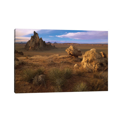 Church Rock, Eroded Volcanic Plug Reaching 300 Feet, Navajo Reservation, Monument Valley Navajo Tribal Park, Arizona by Tim Fitzharris - Wrapped Canvas Print