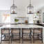 4 - Light Lantern Glass Chandelier
