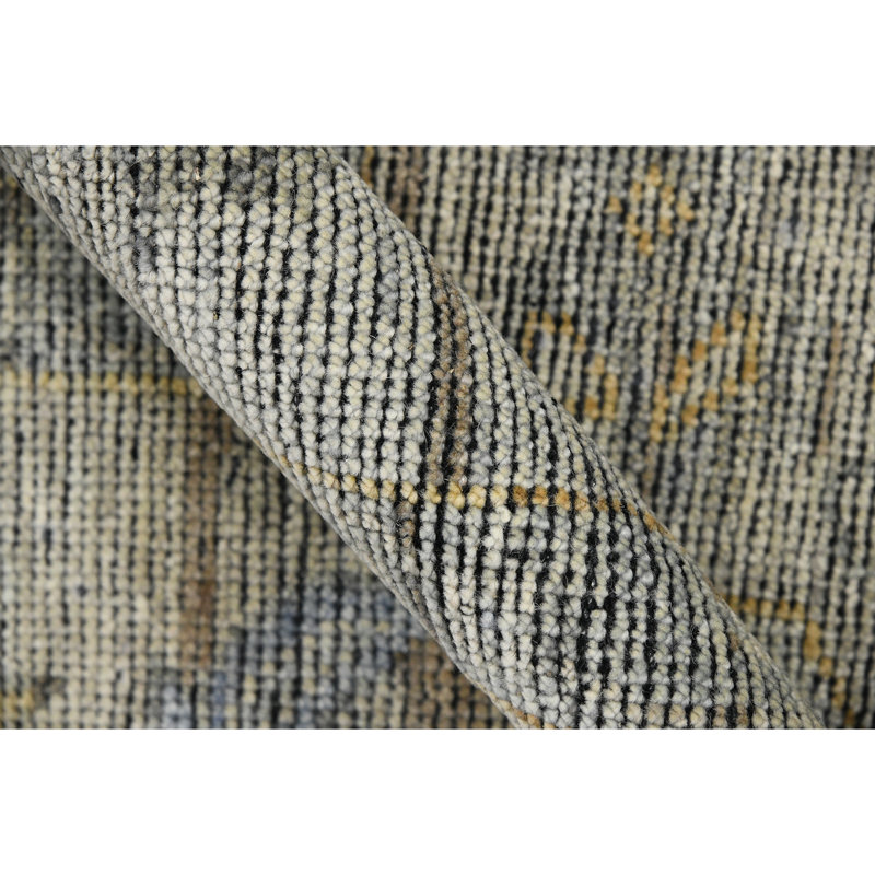 Wool Geometric Area Rug, Rectangle 10' x 14'