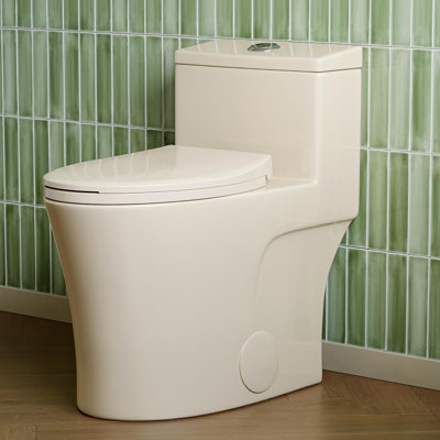 Toilette compacte une pièce avec siège confortable Arlo, hauteur 17,3 po, double chasse allongée 0,8 / 1,28 GPF Arlo 