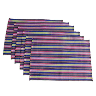 Maraiah 100% Cotton Striped Rectangle Napkin