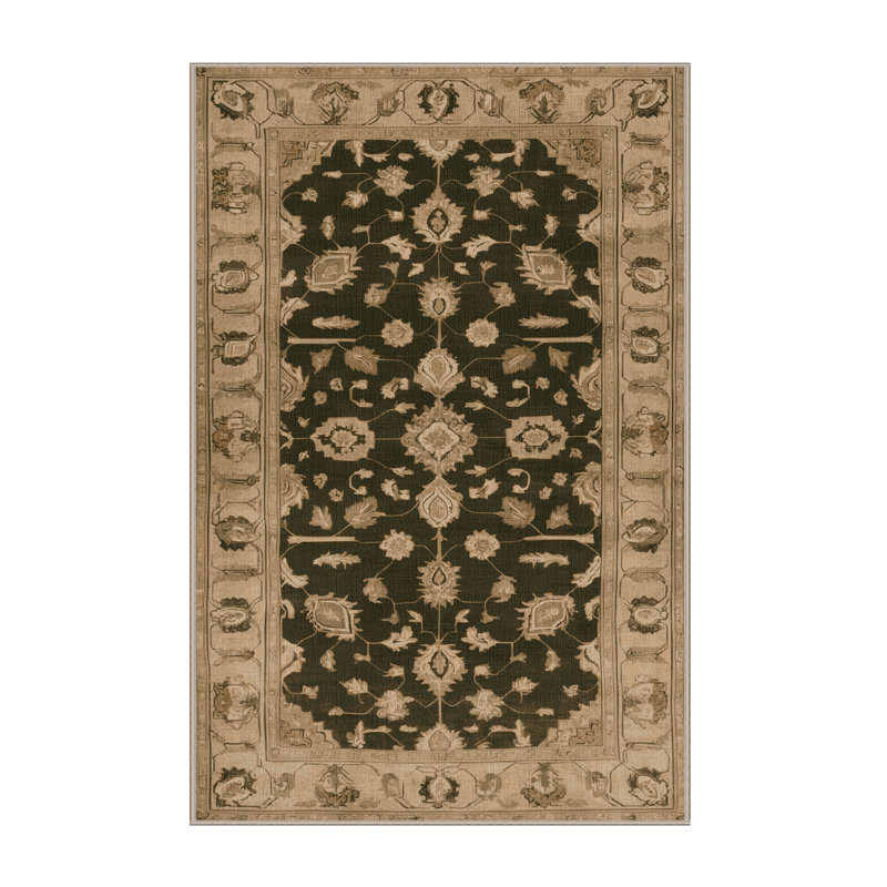 Machine Washable Overdyed Beige Area Rug, Rectangle 2' x 3'