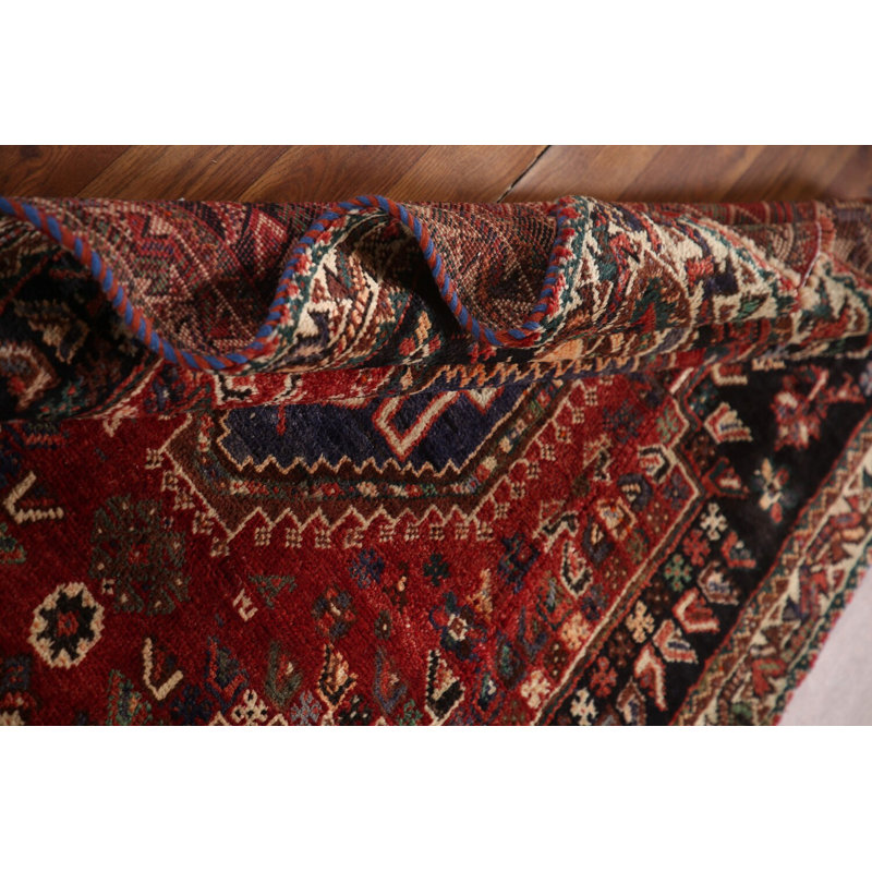 Tapis traditionnel géométrique rouge 4 x 5