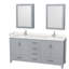 Sheffield 80" Bathroom Vanity Set with Mirror and Medicine Cabinet-59388395-59388398-134648830