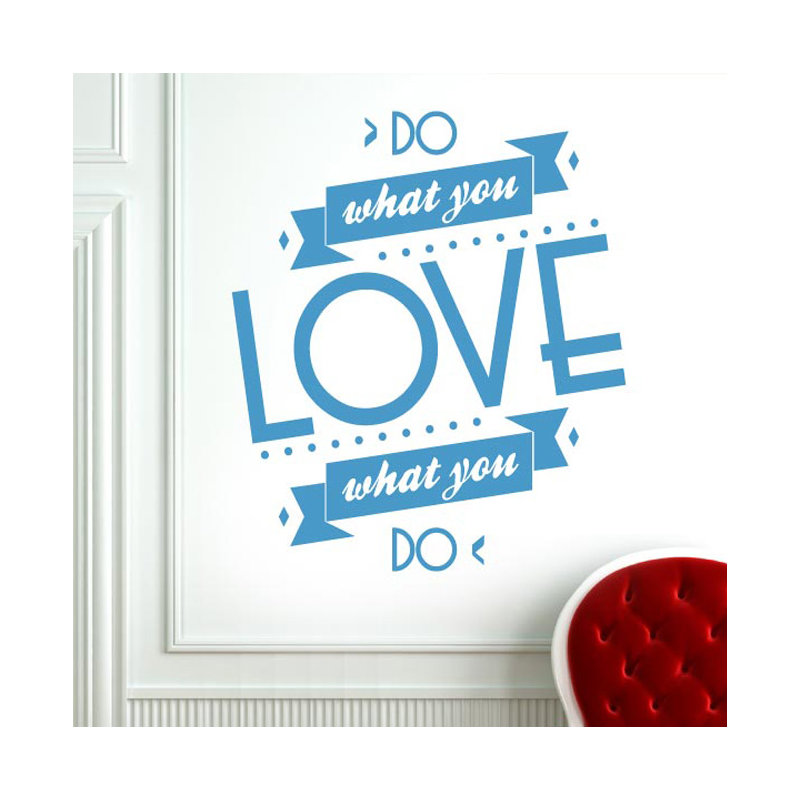 Wall Decal, Blue, Medium
