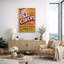 Affiche de typographie de cirque rétro, publicité rétro de carnaval, impression sur toile encadrée-123387567-123387571