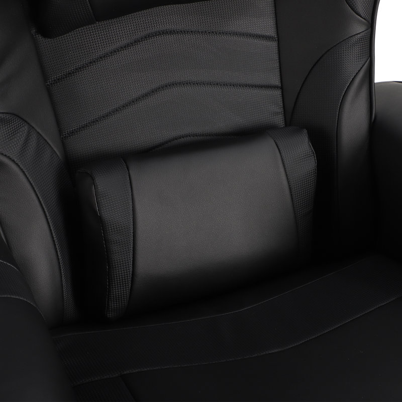 Fauteuil inclinable et inclinable en similicuir Inbox, Noir
