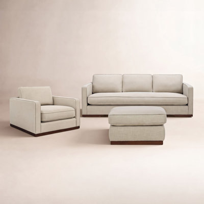 Bobbi 3-Piece Cotton Living Room Set