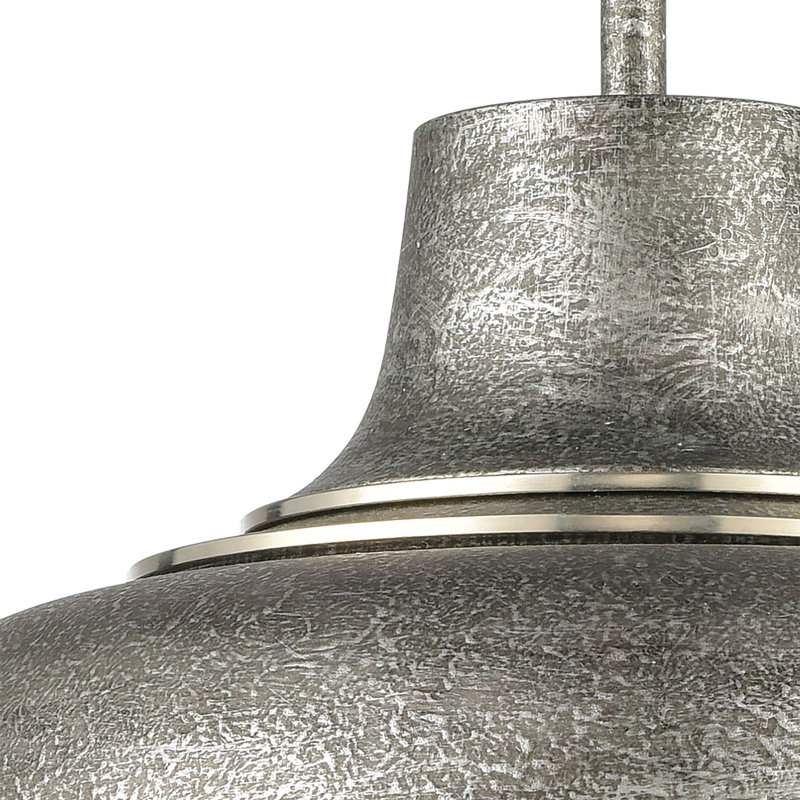 Kerin 16'' Wide 1-Light Pendant - Textured Silver Gray