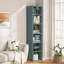 70.9" Narrow Corner Bookcase, Modern 6-Tier Cube Freestanding Display Shelf-252401420