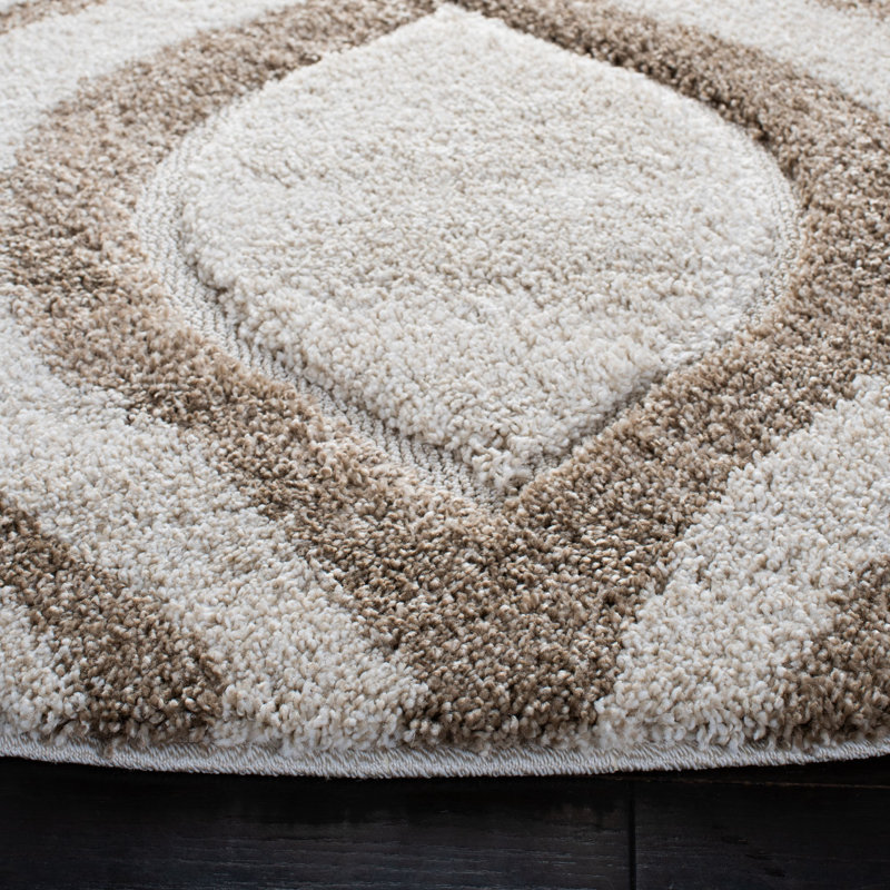 Tapis ivoire / beige Altoona, Rond 6 pi 7 po