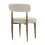 Chaise de salle à manger rembourrée moderne avec dossier incurvé, siège rembourré et pieds en métal (ensemble de 2)-133416235-133416239-133416234