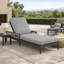 Chaise longue simple inclinable avec coussins 82,5 po Nao