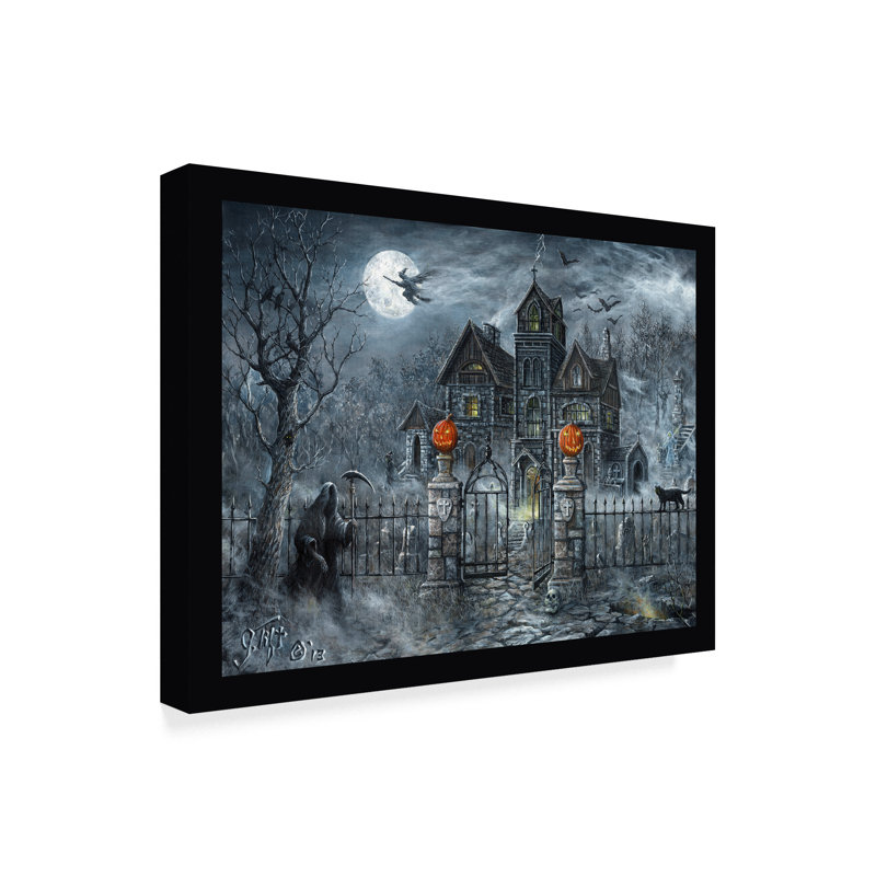 Jeff Tift Haunted Mansion Wrapped Canvas Wall Art
