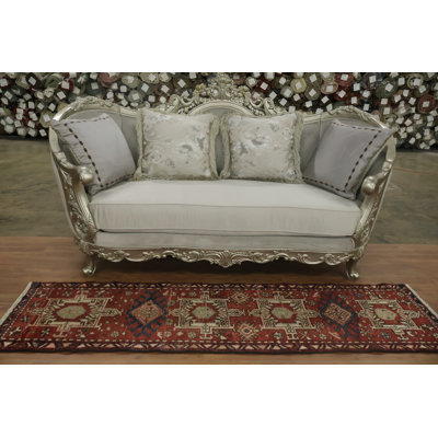Tapis de couloir traditionnel semi-antique Old