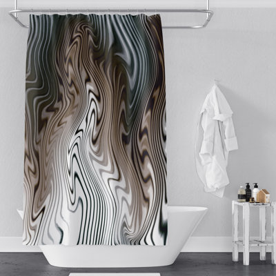 Rideau de douche simple abstrait