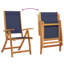 4 - Person Wood Patio Dining Set with Rectangular Table , Cushions Included-101510314