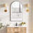Estartit Aluminium Arch Wall Mirror-870953439