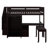 Full Size Loft Bed With Stairs And Bookshelf, Wood Storage Bed With Drawers, Desk & Wardrobe, Space-Saving Loft Bed-1582661456-1582661457